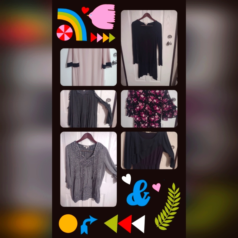 8-Piece Women's Clothing Bundle, All Size L